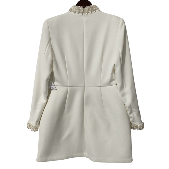 NWT Nadine Merabi Athena Dress with Faux Pearls Size US M / 8 - Picture 9 of 11